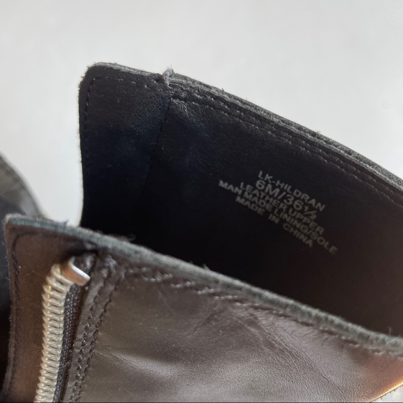 Lucky Brand Black Side Zip Moto Boots - Picture 9 of 11